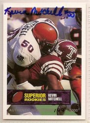 Thumbnail of Kevin Mitchell signed autographed Football card