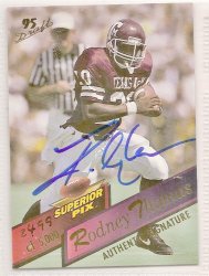 Thumbnail of Rodney Thomas signed autographed Football card