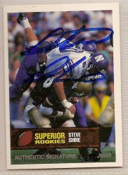 Thumbnail of Steve Shine signed autographed Football card