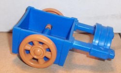 Thumbnail of Modern Fisher Price Little People Cart Accessory #1 Blue