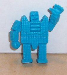 Thumbnail of M.U.S.C.L.E. Kinnikuman Figure #3 Mr. Blocky Blue Vintage 80's