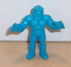 Thumbnail of M.U.S.C.L.E. Kinnikuman Figure #94 Chad The Chomper Blue Vintage 80's