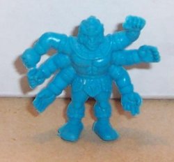 Thumbnail of M.U.S.C.L.E. Kinnikuman Figure #70 Moro - Alternate Pose #1 Blue Vintage 80's