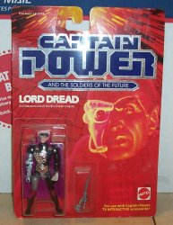 Thumbnail of 1987 Mattel Captain Power LORD DREAD action figure NRFB