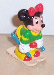 Thumbnail of Disney MINNIE MOUSE pvc figure #4 Skiing by applause
