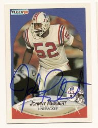Thumbnail of johnny rembert Autographed Football Card Signed Patriots