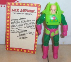 Thumbnail of KENNER SUPER POWERS LEX LUTHOR action Figure Complete with Bio Card HTF