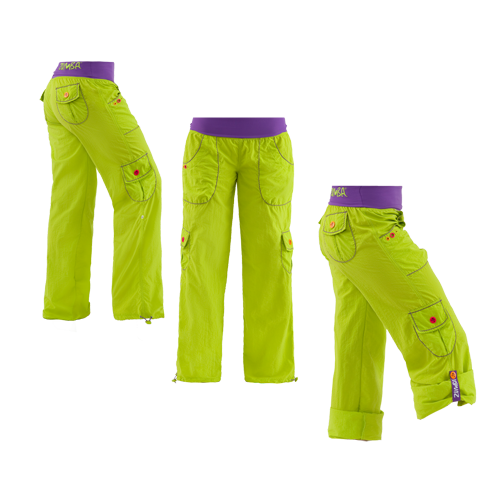 Zumba Highlighter Cargo Pants - Green