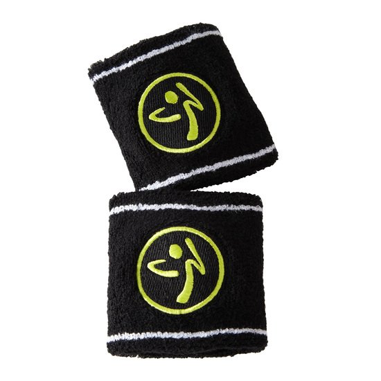 Zumba Logo Wristbands Black 2 Pack