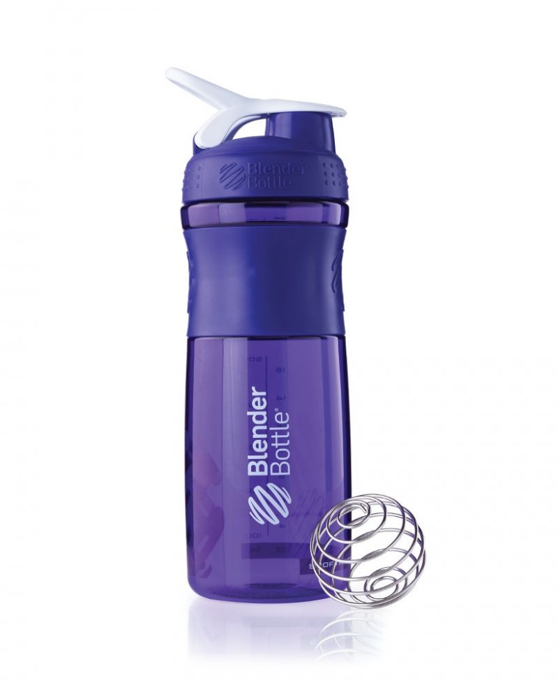 Purple Enjoy Two Drinks Stored Separately in The Same Cup 800ml//28oz Dual Chamber Cup Protein Shaker Purple Bottle Includes Mixing Grid Ideal Workout Accessory