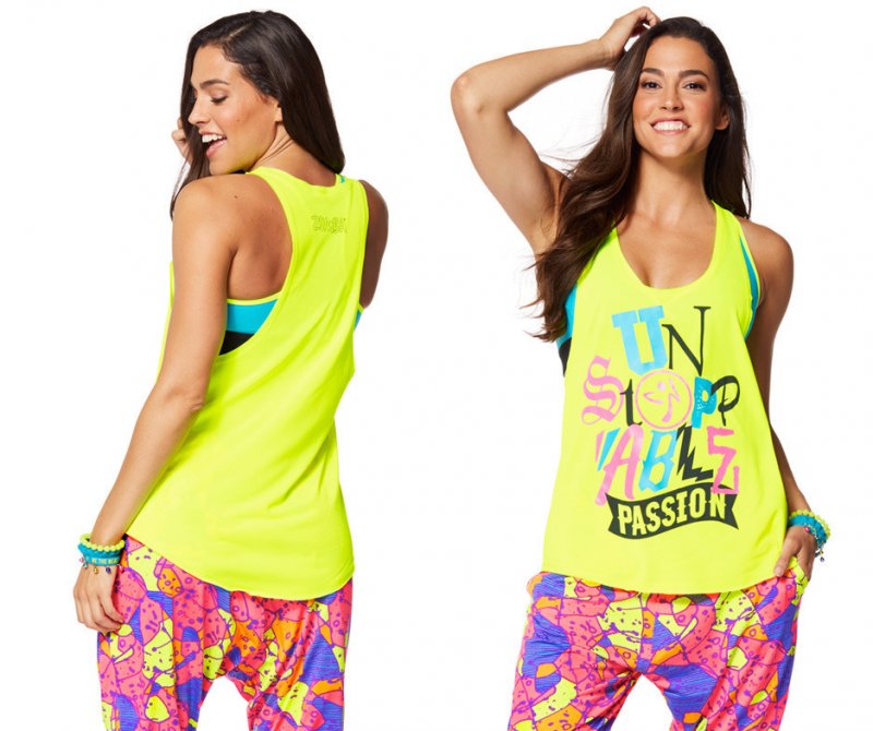 Zumba Passion Loose Tank - Caution