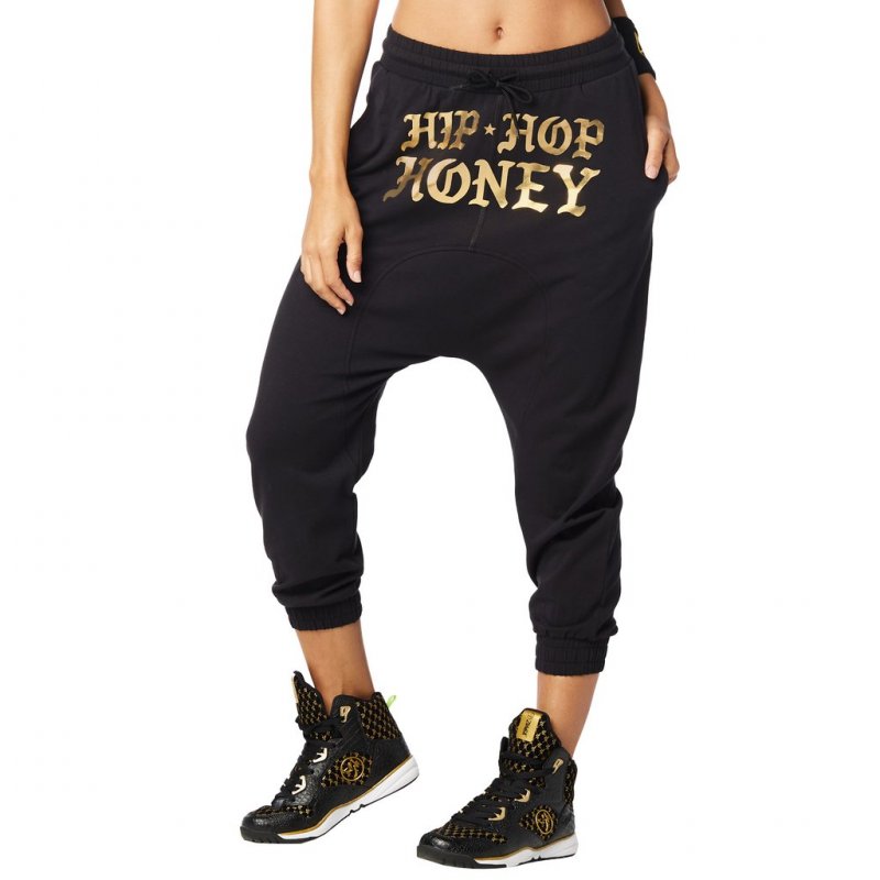 Zumba Hip Hop Honey Harem Pants - Bold Black