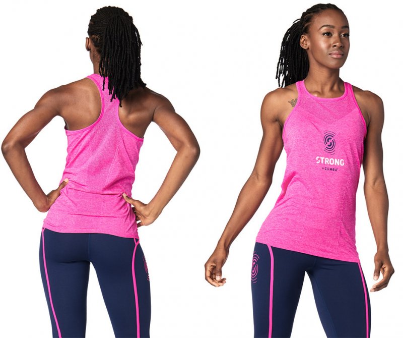 STRONG by Zumba - Seamless Tank - Shocking Pink