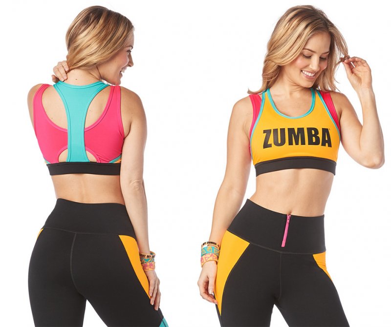 Zumba My Zumba Scoop Bra Oh Orange