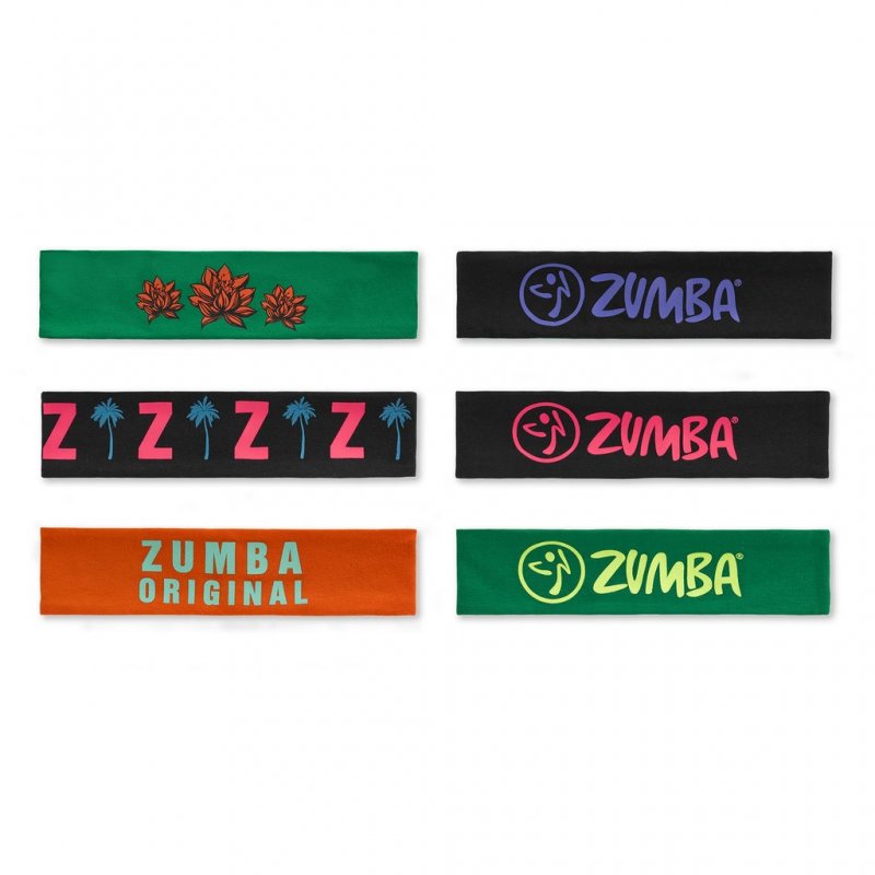 Zumba Original Reversible Headbands 3pack Multi