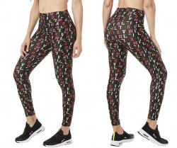Zumba In Motion High Waisted Ankle Leggings - Multi