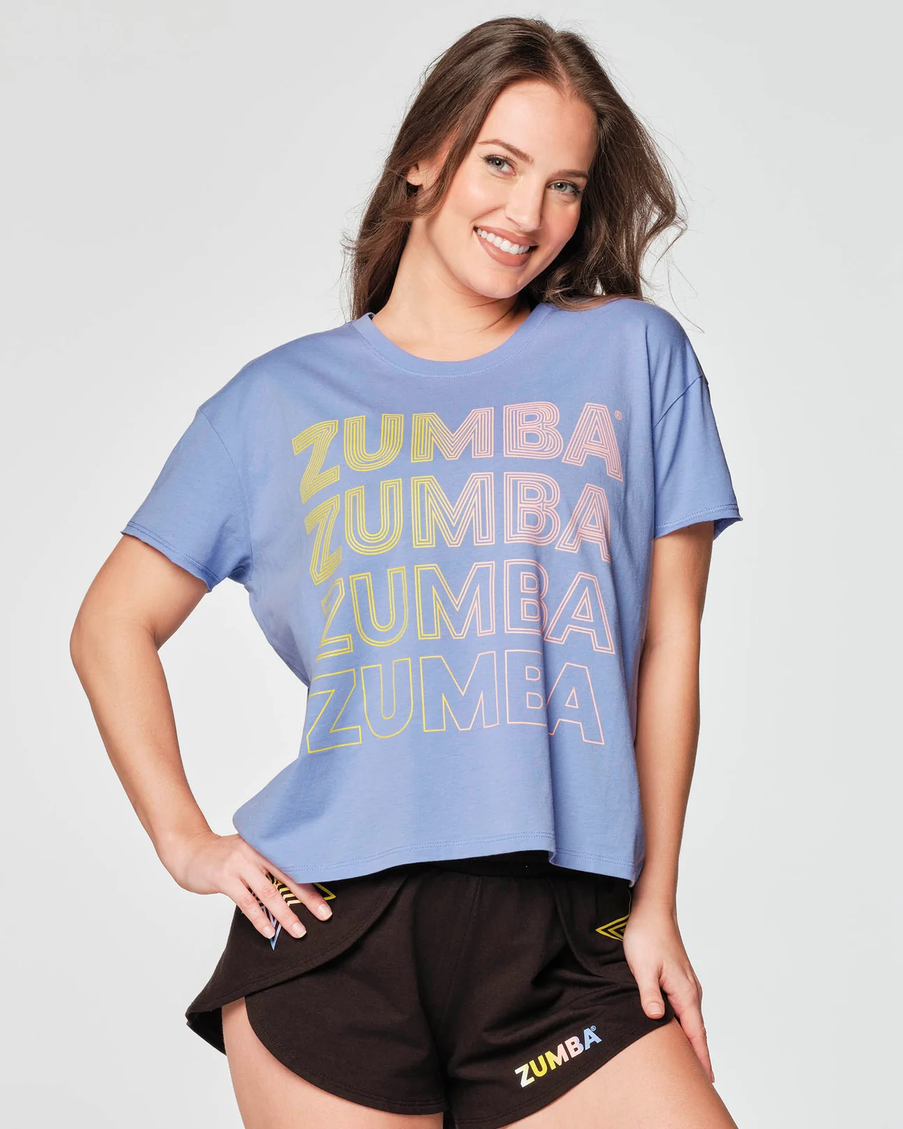 Zumba Skate Crew Top - Slate Purple