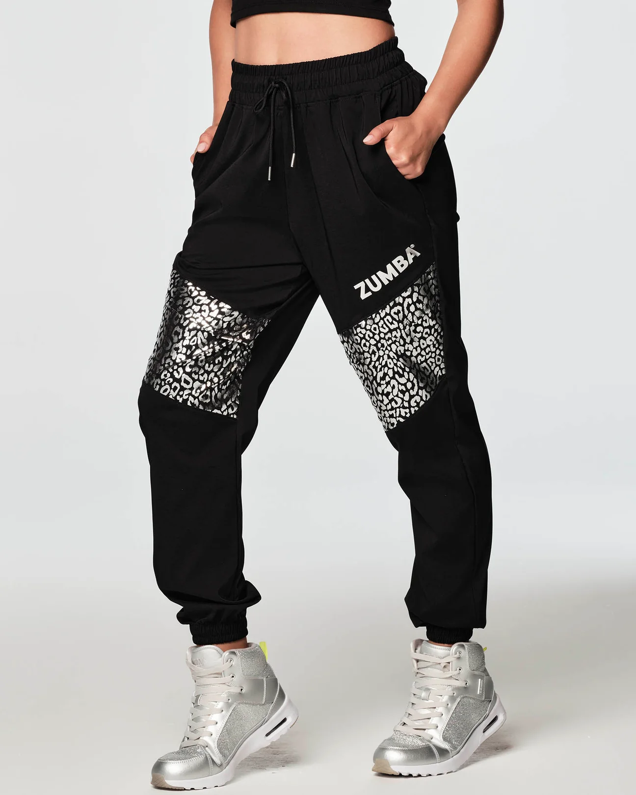 Zumba Glow With The Flow Track Pants - Bold Black