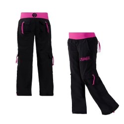 pink and black cargo pants