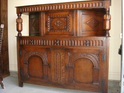 Thumbnail of 17th century design oak buffet/sideboard