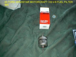 Thumbnail of 1995 FORD WINDSTAR 3.8 FUEL FILTER