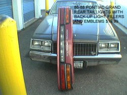 Thumbnail of 1986 PONTIAC GRAND AM TAILLIGHTS