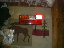 Thumbnail of 1988 volvo 740 left taillight w/blk trim