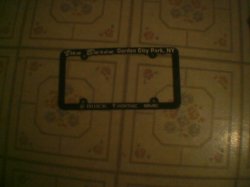 Thumbnail of licence plate frame