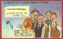 Thumbnail of Leonard Mi Postcard Good cheer Men Linen BJ's 5