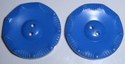 Thumbnail of Lot of 2 Plastic Blue buttons
