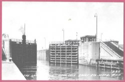 Thumbnail of Soo Locks Sault Ste Marie Mi Davis Lock RPPC