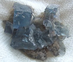 Thumbnail of Blue Fluorite Crystal Elmwood Mine Carthage Tn 