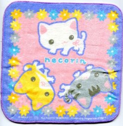 Thumbnail of San-X Necorin Cat Face Towel Wash Cloth (T0151)