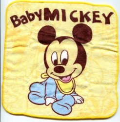 Thumbnail of Disney Baby Mickey Face Towel Wash Cloth (T0014) 
