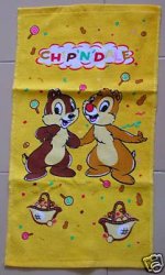 Thumbnail of Disney Chip 'n' Dale Large Towel Wash Cloth #1 (T0531) 