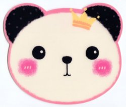 Thumbnail of Panda Die Cut Mouse Pad #2 (S0295) 