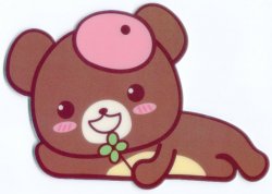Thumbnail of Brown Bear Die Cut Mouse Pad #1 (S0296) 