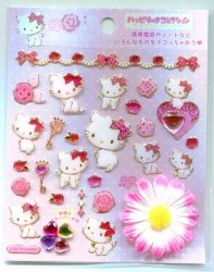 Thumbnail of Sanrio Charmmy Kitty Flower Sticker Sheet #1 (I0881) 