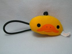 Thumbnail of San-X Kamonohashikamo Duck Plush Hair Band Ponytail Holder #1 (A0684)  