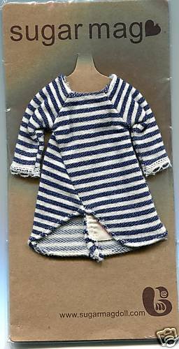 Thumbnail of Sugar Mag Blythe / Pullip Strip Top Dress #1 (CB0035) 