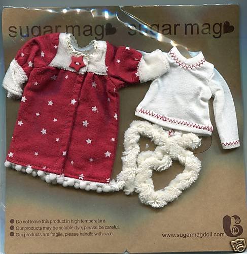 Thumbnail of Sugar Mag Blythe / Pullip T-shirt Coat Scarf Set #1 (CB0042) 