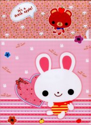 Thumbnail of Colorful Animal A4 Plastic File Folder #1 (Rabbit)