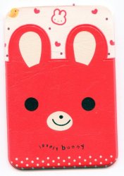 Thumbnail of Cute Animal 2 Pocket Card Case #2 (Rabbit) (SC0218) 