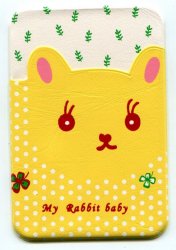 Thumbnail of Cute Animal 2 Pocket Card Case #4 (Rabbit) (SC0220)