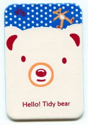 Thumbnail of Cute Animal 2 Pocket Card Case #6 (Bear) (SC0222) 