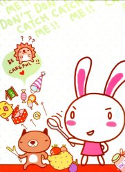 Thumbnail of Rabbit Food Fighting A4 Plastic File Folder #4