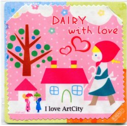 Thumbnail of Girl Dairy with Love Microfiber Eyeglasses Cleaning Cloth #1 (EC0070)