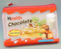 Thumbnail of Health Chocolate Shiny Coin Purse Bag #1 (AC0088)