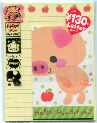 Thumbnail of Kamio Japan Hello Pig Letter Set #1 (L0834) 