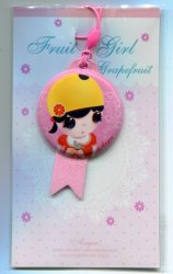 Thumbnail of Angoo Fruit Girl Clean Screen Mascot Phone Strap #2 (E1417) 
